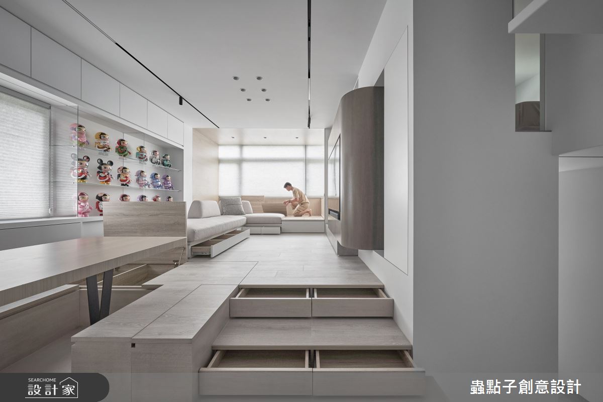8坪中古屋(5~15年)＿簡約風客廳餐廳案例圖片＿蟲點子創意設計＿蟲點子_133之3