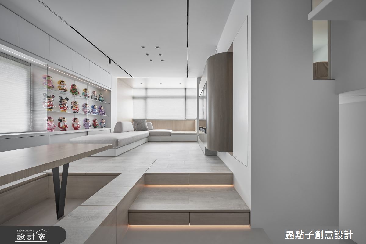 8坪中古屋(5~15年)＿簡約風客廳餐廳案例圖片＿蟲點子創意設計＿蟲點子_133之2
