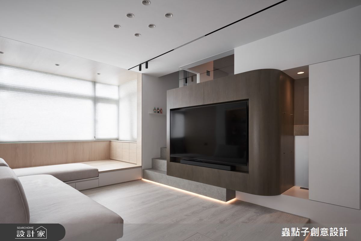 8坪中古屋(5~15年)＿簡約風客廳案例圖片＿蟲點子創意設計＿蟲點子_133之15