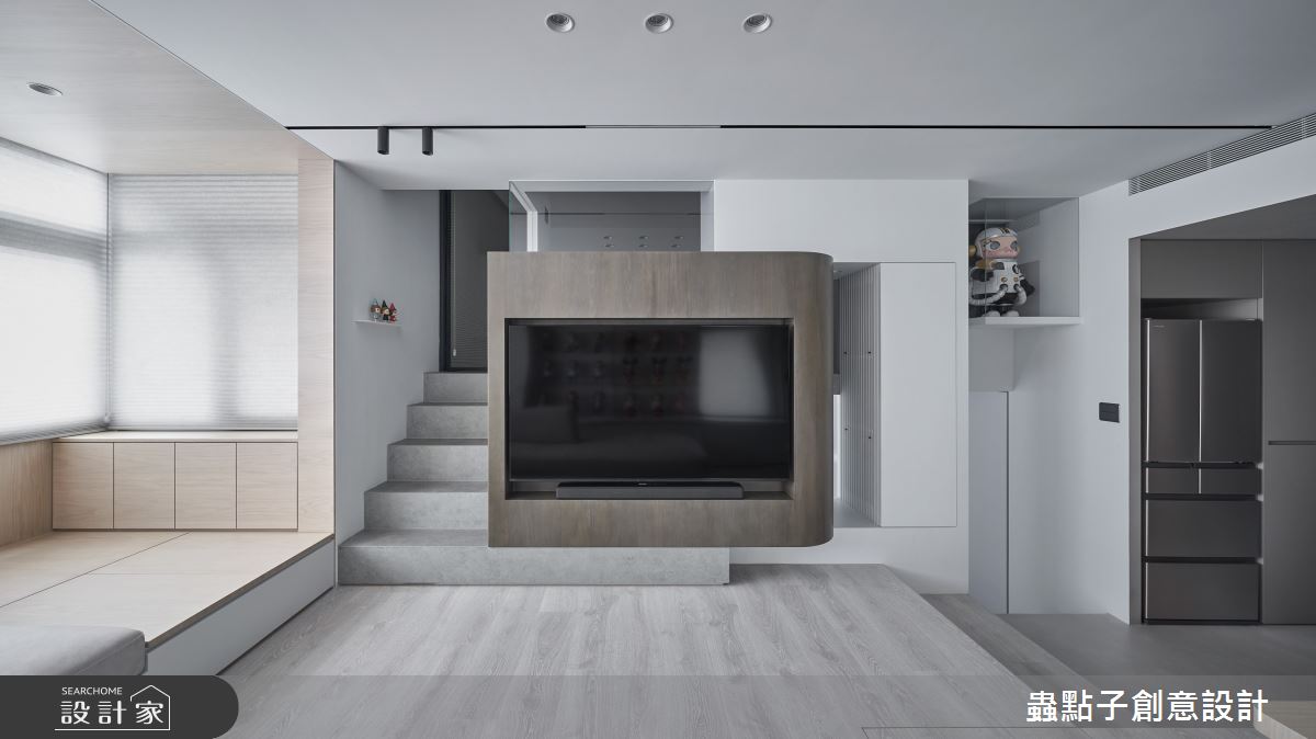 8坪中古屋(5~15年)＿簡約風客廳樓梯案例圖片＿蟲點子創意設計＿蟲點子_133之20