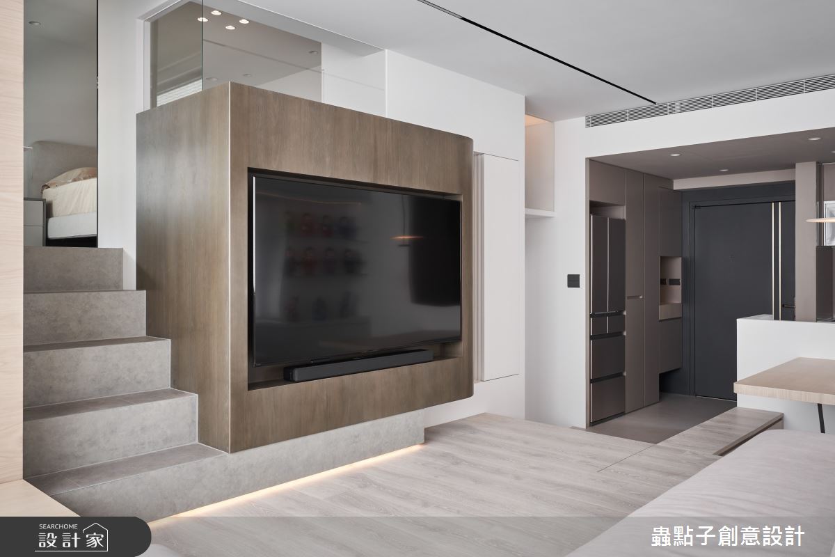 8坪中古屋(5~15年)＿簡約風客廳樓梯案例圖片＿蟲點子創意設計＿蟲點子_133之21
