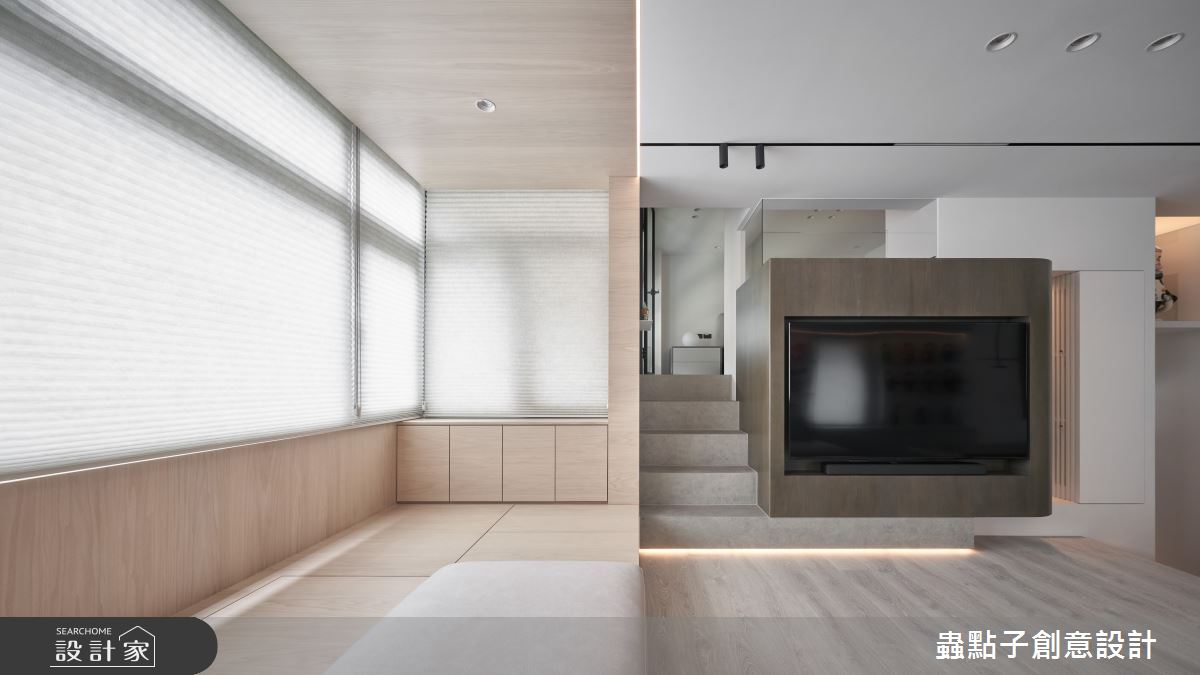 8坪中古屋(5~15年)＿簡約風客廳樓梯案例圖片＿蟲點子創意設計＿蟲點子_133之19