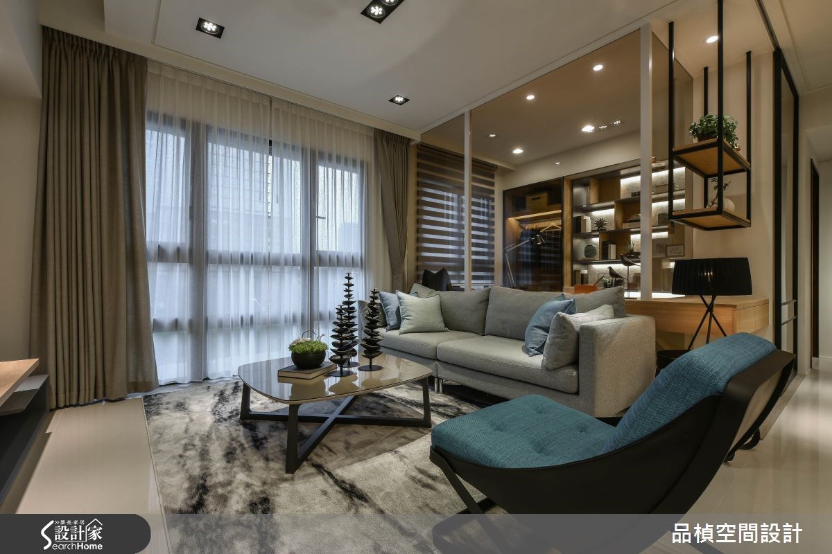 25坪新成屋(5年以下)＿現代風客廳案例圖片＿品楨空間設計＿品楨_15之2