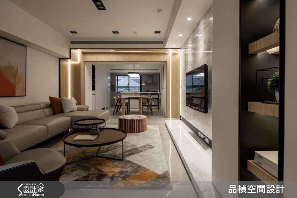 40坪中古屋(5~15年)＿現代風客廳案例圖片＿品楨空間設計＿品楨_23之4