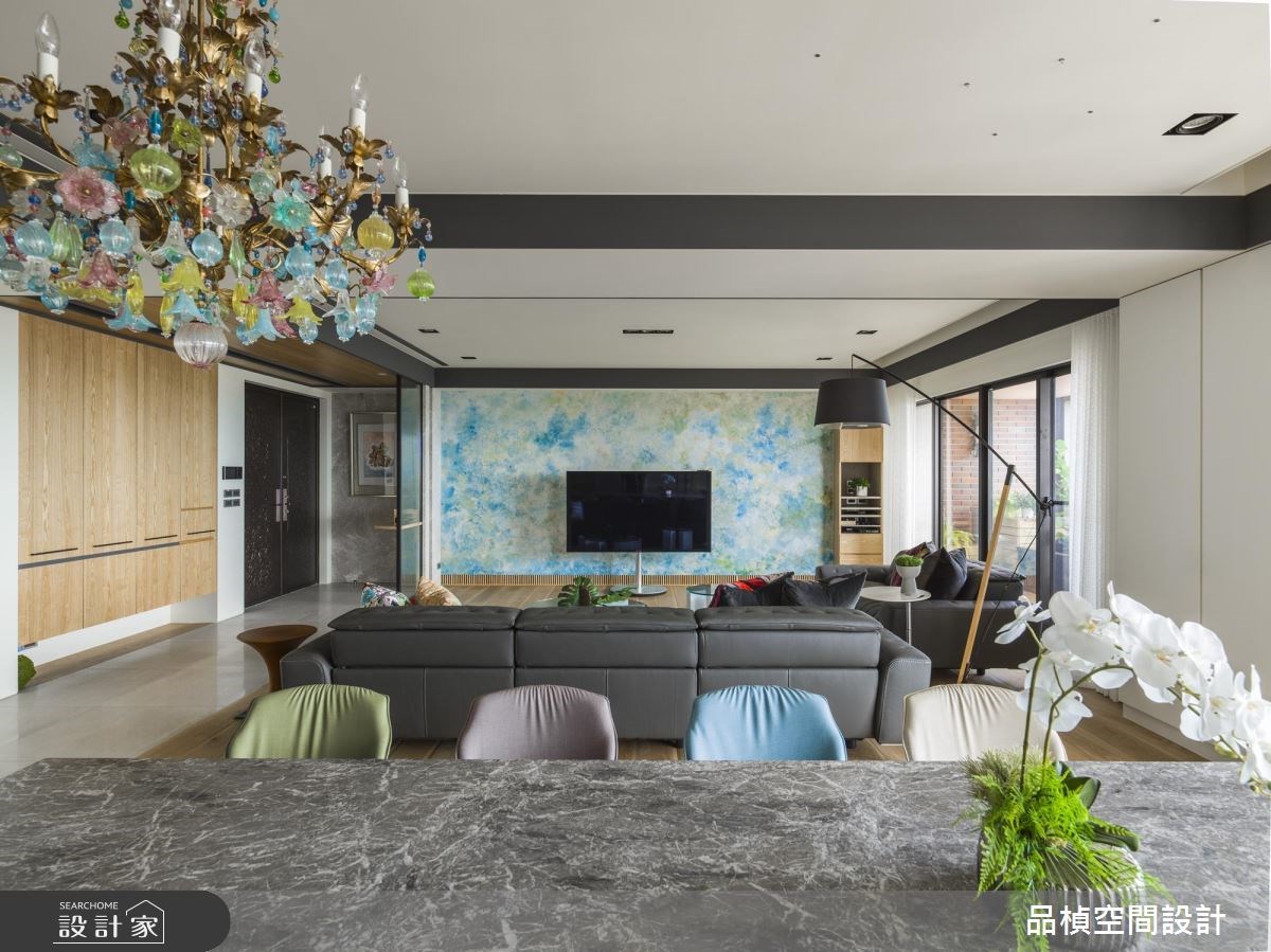 80坪新成屋(5年以下)＿休閒風客廳餐廳案例圖片＿品楨空間設計＿品楨_26之3