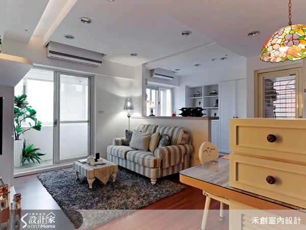 17坪中古屋(5~15年)＿鄉村風客廳案例圖片＿禾捷室內裝修設計有限公司＿禾創_05之3