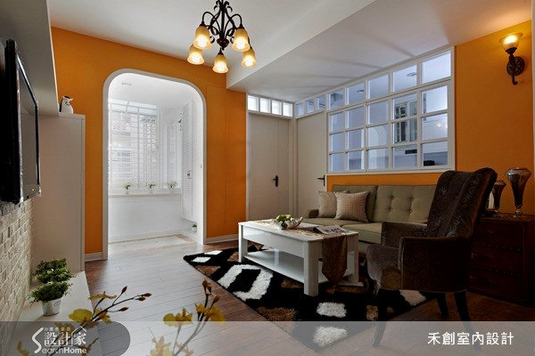 23坪老屋(16~30年)＿鄉村風客廳案例圖片＿禾捷室內裝修設計有限公司＿禾創_11之2