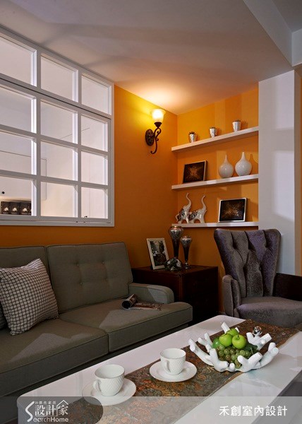 23坪老屋(16~30年)＿鄉村風客廳案例圖片＿禾捷室內裝修設計有限公司＿禾創_11之8