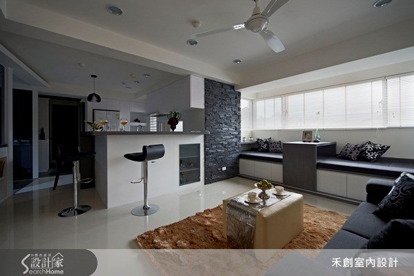 23坪中古屋(5~15年)＿現代風客廳案例圖片＿禾捷室內裝修設計有限公司＿禾創_12之8