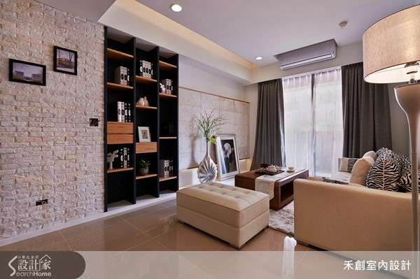 25坪新成屋(5年以下)＿現代風客廳案例圖片＿禾捷室內裝修設計有限公司＿禾創_17之3