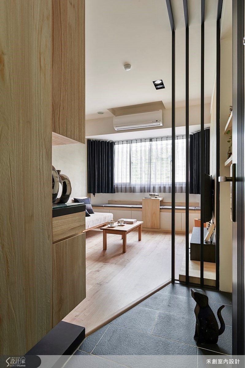 18坪老屋(16~30年)＿簡約風玄關案例圖片＿禾捷室內裝修設計有限公司＿禾創_18之1