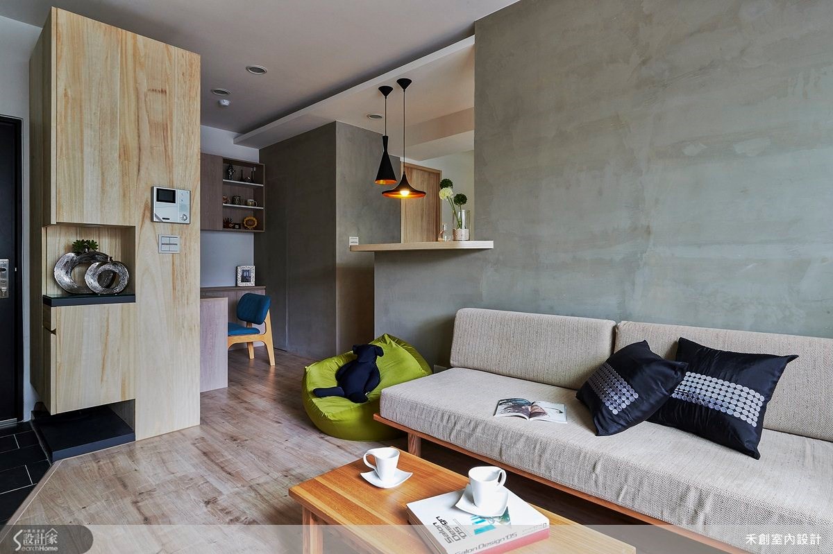 18坪老屋(16~30年)＿簡約風客廳吧檯案例圖片＿禾捷室內裝修設計有限公司＿禾創_18之5