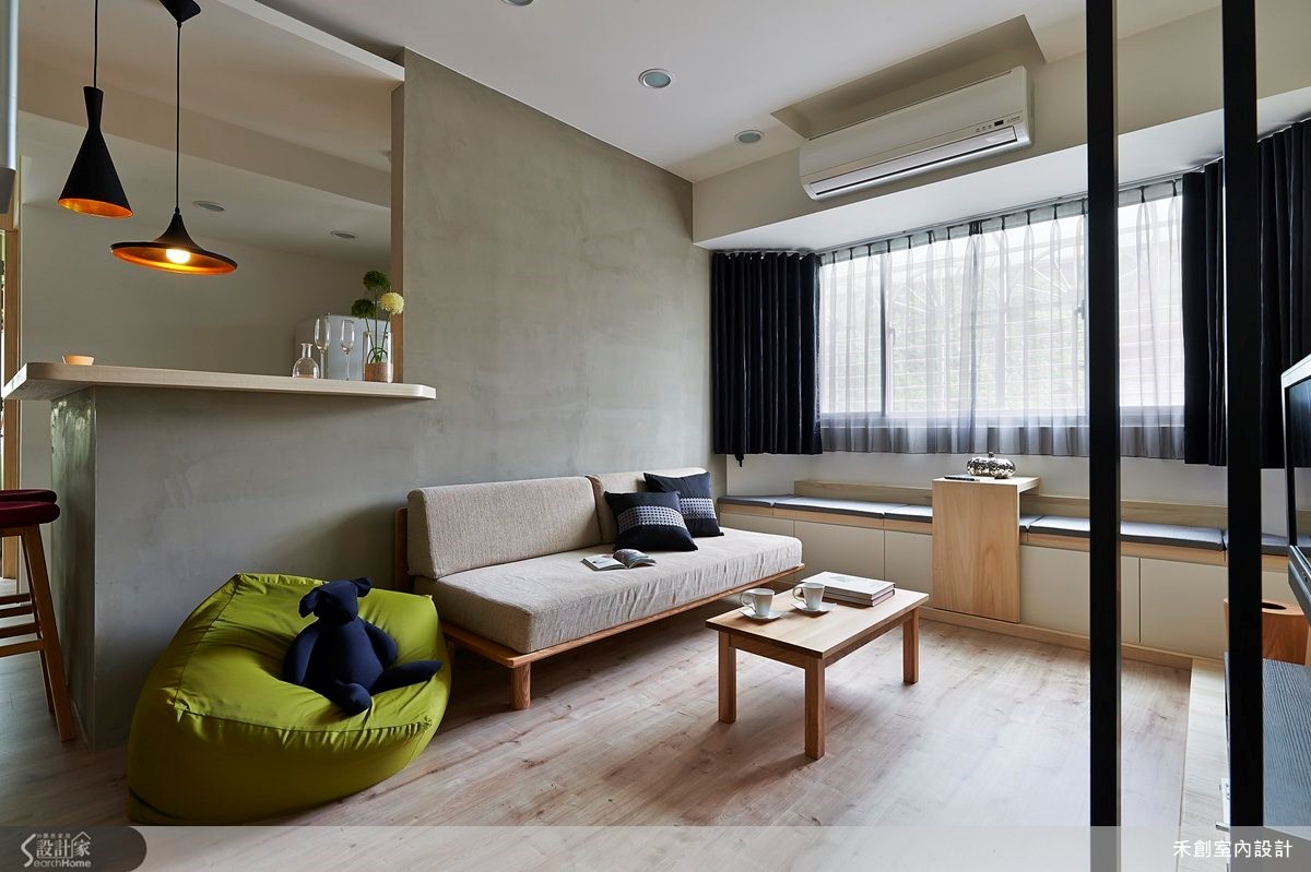18坪老屋(16~30年)＿簡約風客廳案例圖片＿禾捷室內裝修設計有限公司＿禾創_18之3