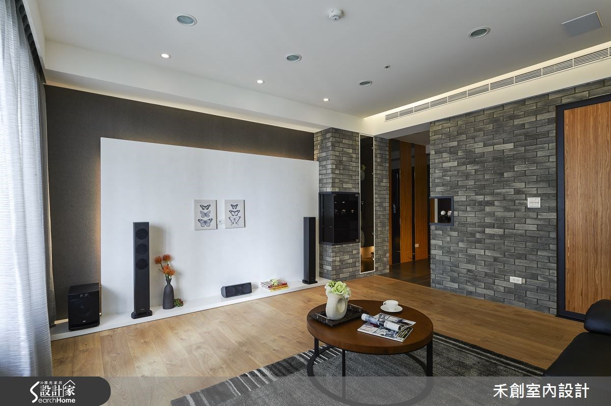 35坪新成屋(5年以下)＿療癒風客廳案例圖片＿禾捷室內裝修設計有限公司＿禾創_20之2