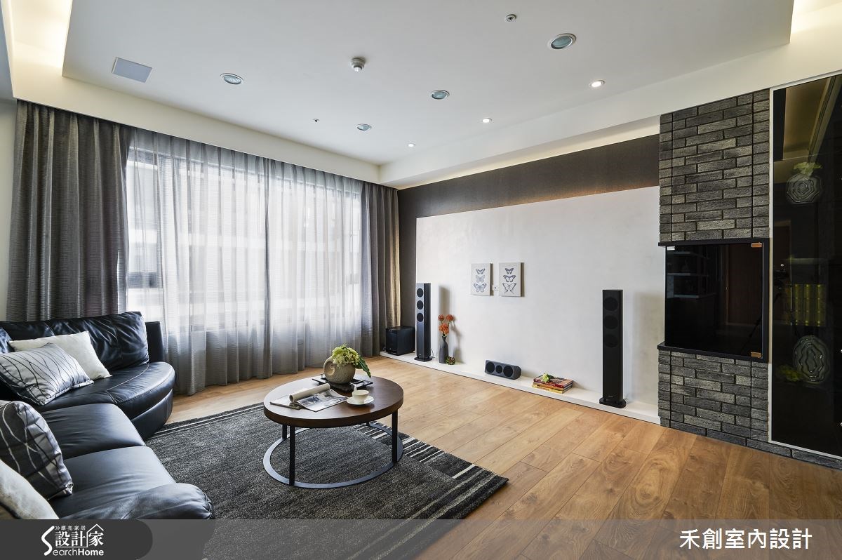 35坪新成屋(5年以下)＿療癒風客廳案例圖片＿禾捷室內裝修設計有限公司＿禾創_20之3