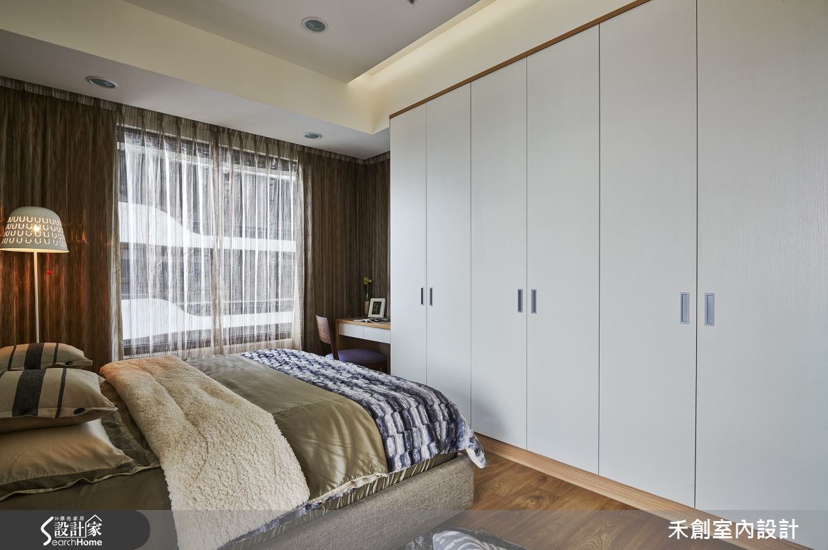 35坪新成屋(5年以下)＿療癒風臥室案例圖片＿禾捷室內裝修設計有限公司＿禾創_20之13