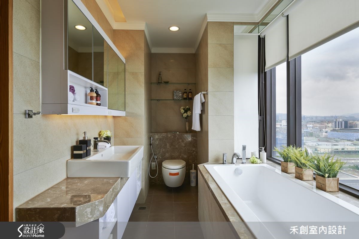 35坪新成屋(5年以下)＿療癒風浴室案例圖片＿禾捷室內裝修設計有限公司＿禾創_20之16