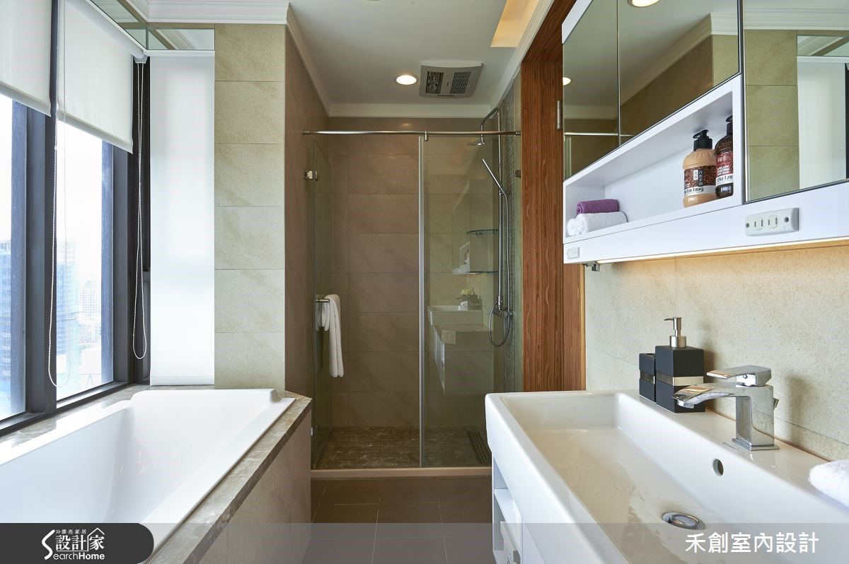 35坪新成屋(5年以下)＿療癒風浴室案例圖片＿禾捷室內裝修設計有限公司＿禾創_20之17