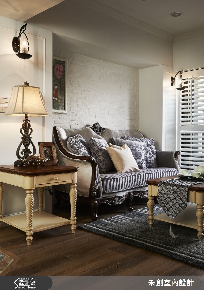 40坪新成屋(5年以下)＿鄉村風客廳案例圖片＿禾捷室內裝修設計有限公司＿禾創_21之3