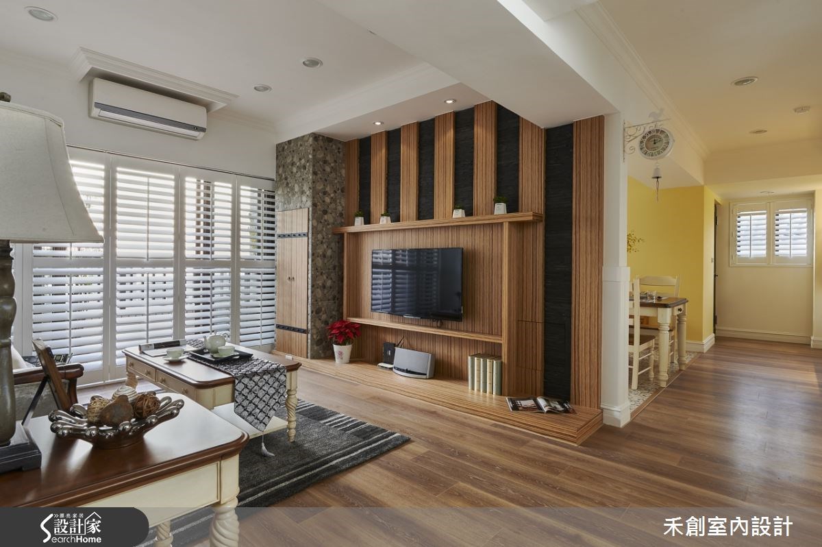40坪新成屋(5年以下)＿鄉村風客廳案例圖片＿禾捷室內裝修設計有限公司＿禾創_21之4