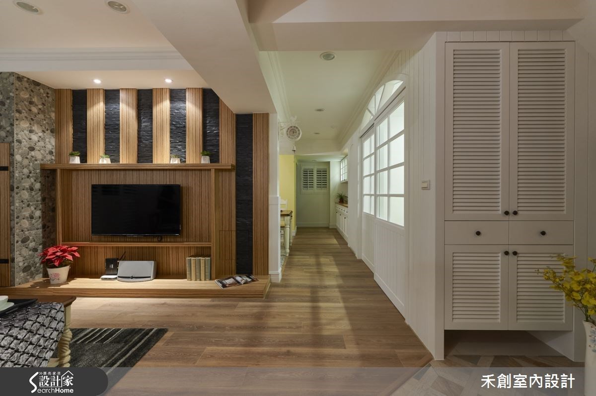 40坪新成屋(5年以下)＿鄉村風客廳案例圖片＿禾捷室內裝修設計有限公司＿禾創_21之6