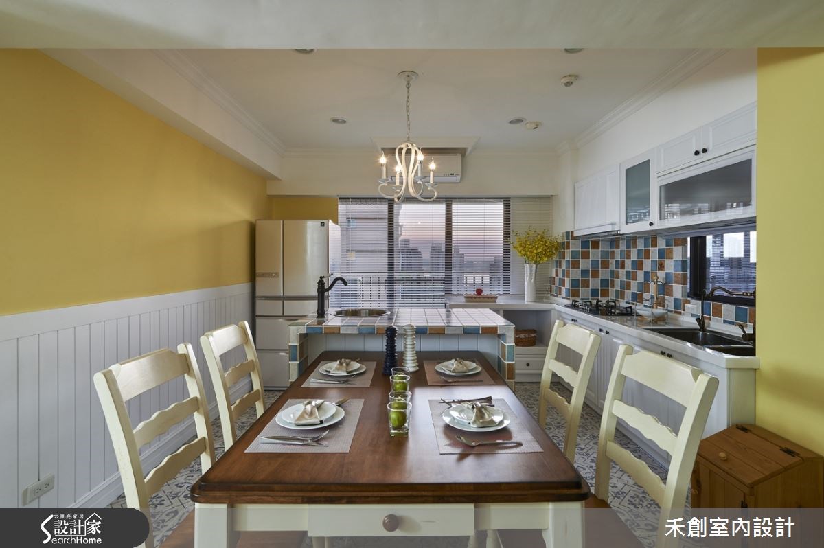 40坪新成屋(5年以下)＿鄉村風餐廳案例圖片＿禾捷室內裝修設計有限公司＿禾創_21之7