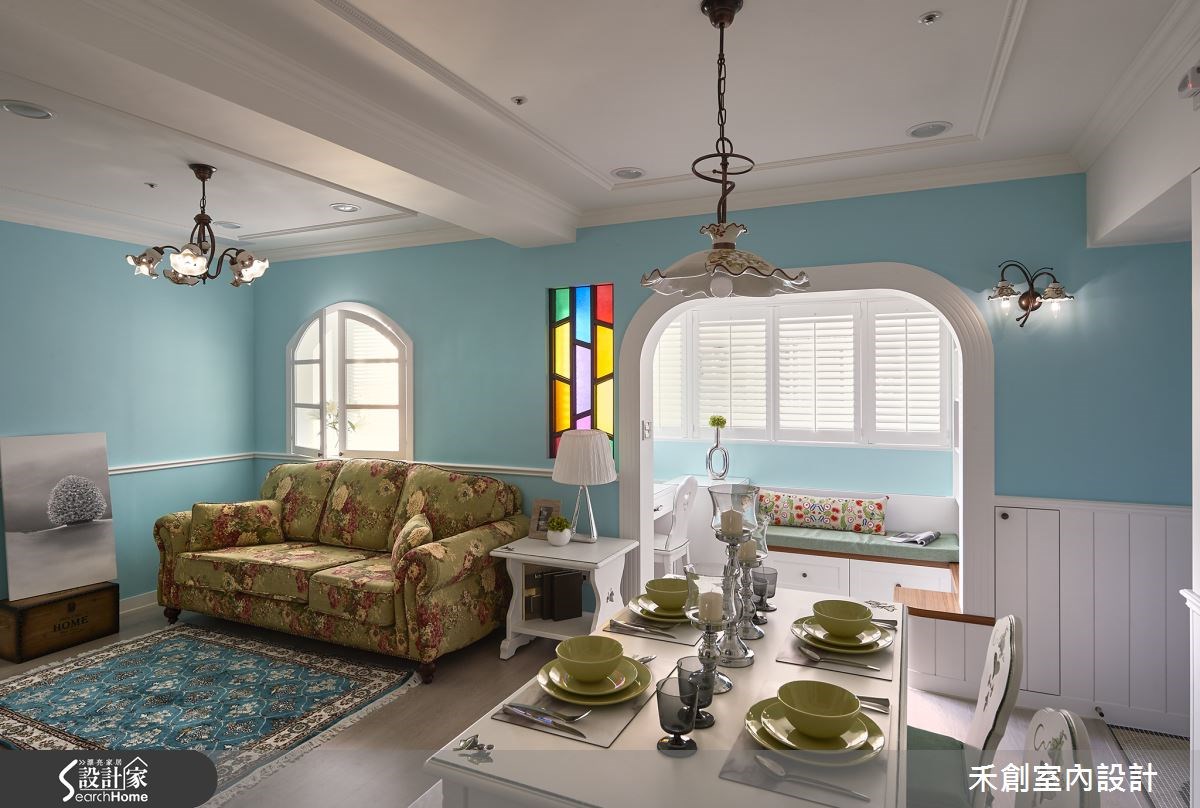 20坪老屋(16~30年)＿美式風餐廳案例圖片＿禾捷室內裝修設計有限公司＿禾創_22之4