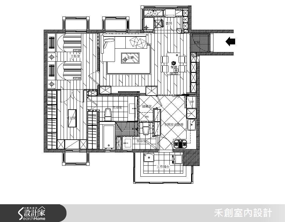 20坪老屋(16~30年)＿美式風案例圖片＿禾捷室內裝修設計有限公司＿禾創_22之21