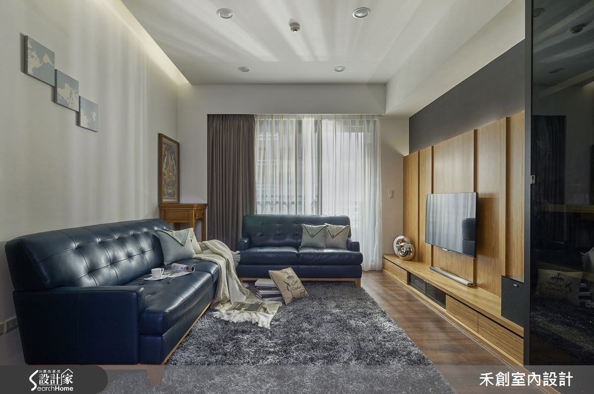40坪新成屋(5年以下)＿休閒風客廳案例圖片＿禾捷室內裝修設計有限公司＿禾創_23之2