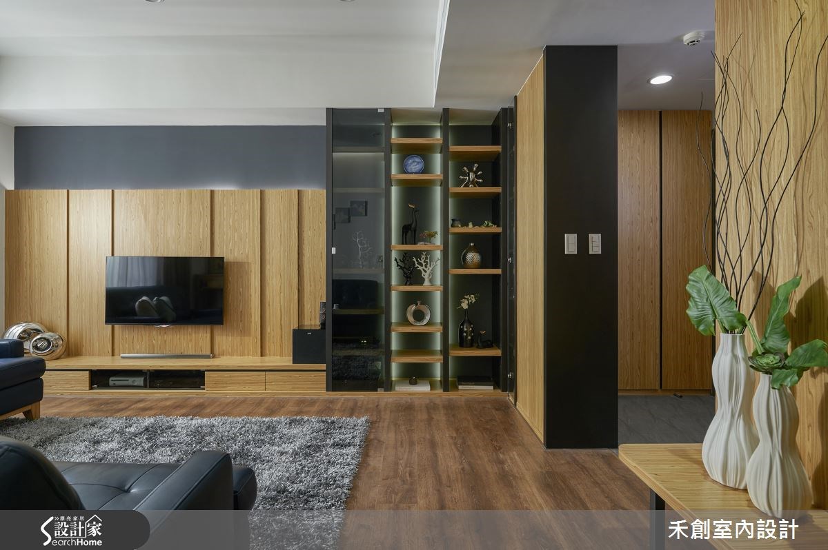 40坪新成屋(5年以下)＿休閒風客廳案例圖片＿禾捷室內裝修設計有限公司＿禾創_23之6