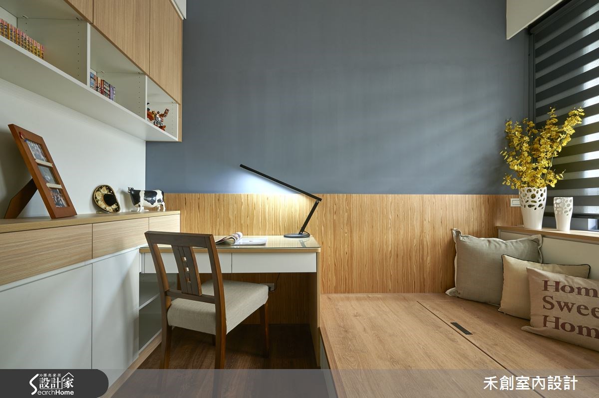 40坪新成屋(5年以下)＿休閒風書房案例圖片＿禾捷室內裝修設計有限公司＿禾創_23之15