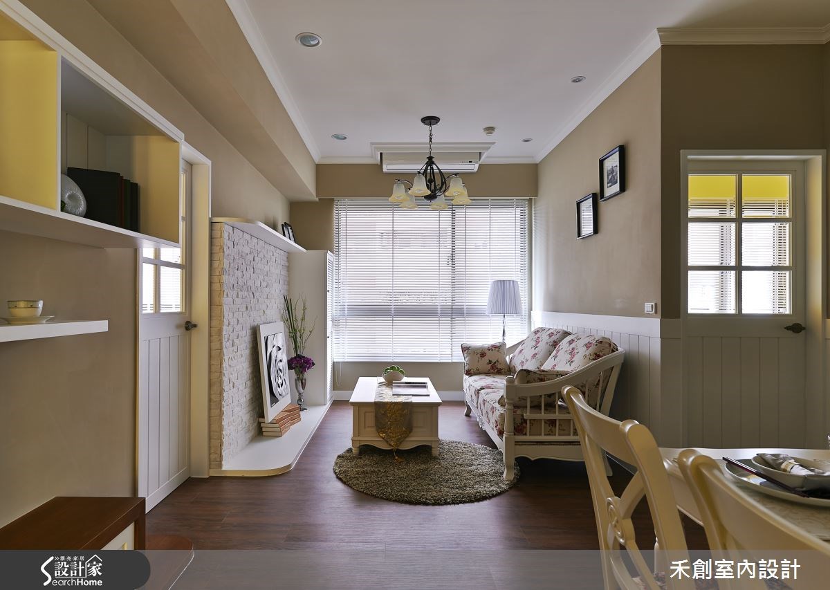 28坪新成屋(5年以下)＿鄉村風客廳案例圖片＿禾捷室內裝修設計有限公司＿禾創_25之4