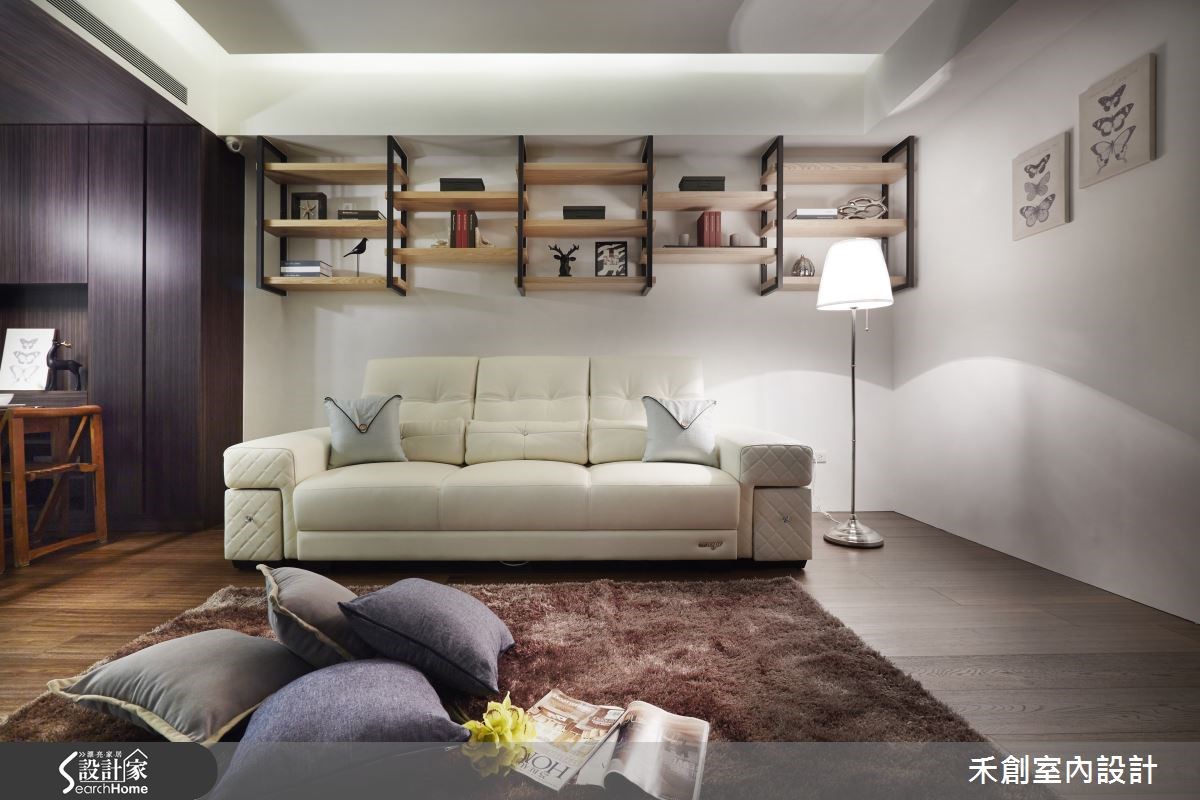 27坪老屋(16~30年)＿現代風客廳案例圖片＿禾捷室內裝修設計有限公司＿禾創_26之3