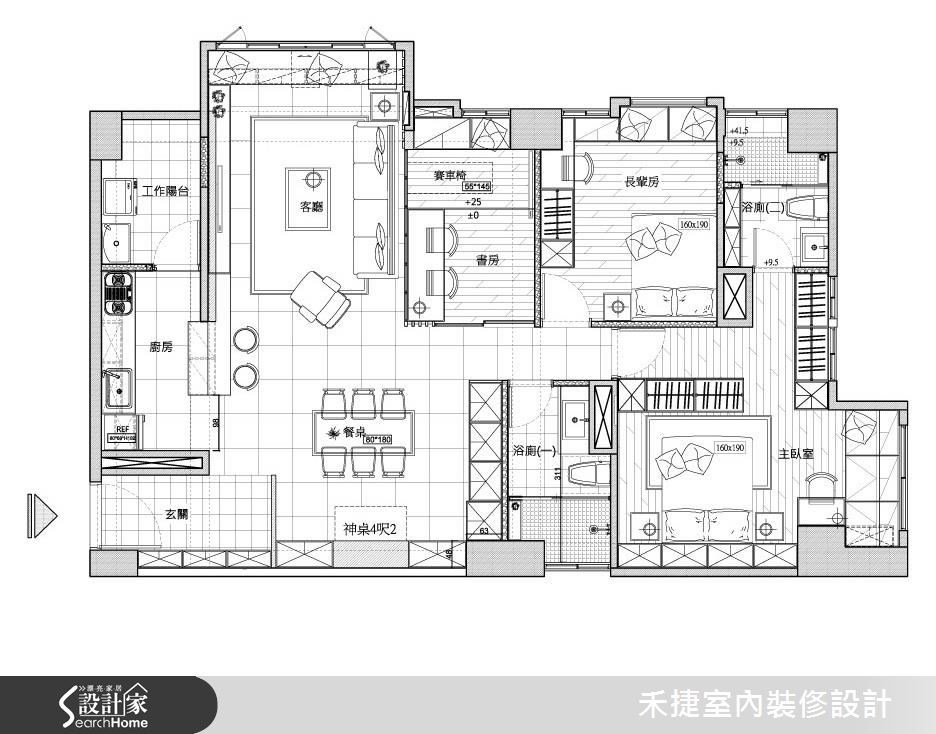 30坪新成屋(5年以下)＿現代風案例圖片＿禾捷室內裝修設計有限公司＿禾捷_32之16