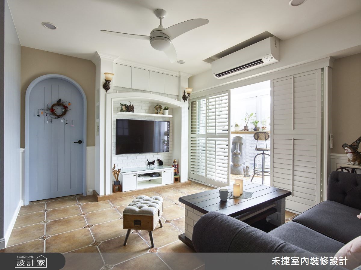 老屋(16~30年)＿鄉村風客廳案例圖片＿禾捷室內裝修設計有限公司＿禾捷_39之3