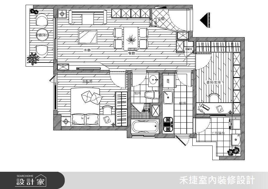 新成屋(5年以下)＿新古典案例圖片＿禾捷室內裝修設計有限公司＿禾捷_42之12