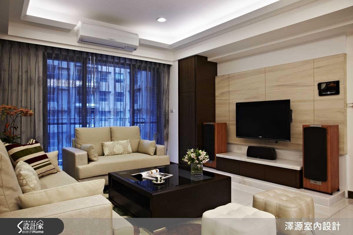 32坪新成屋(5年以下)＿混搭風客廳案例圖片＿澤源室內設計＿澤源_15之3