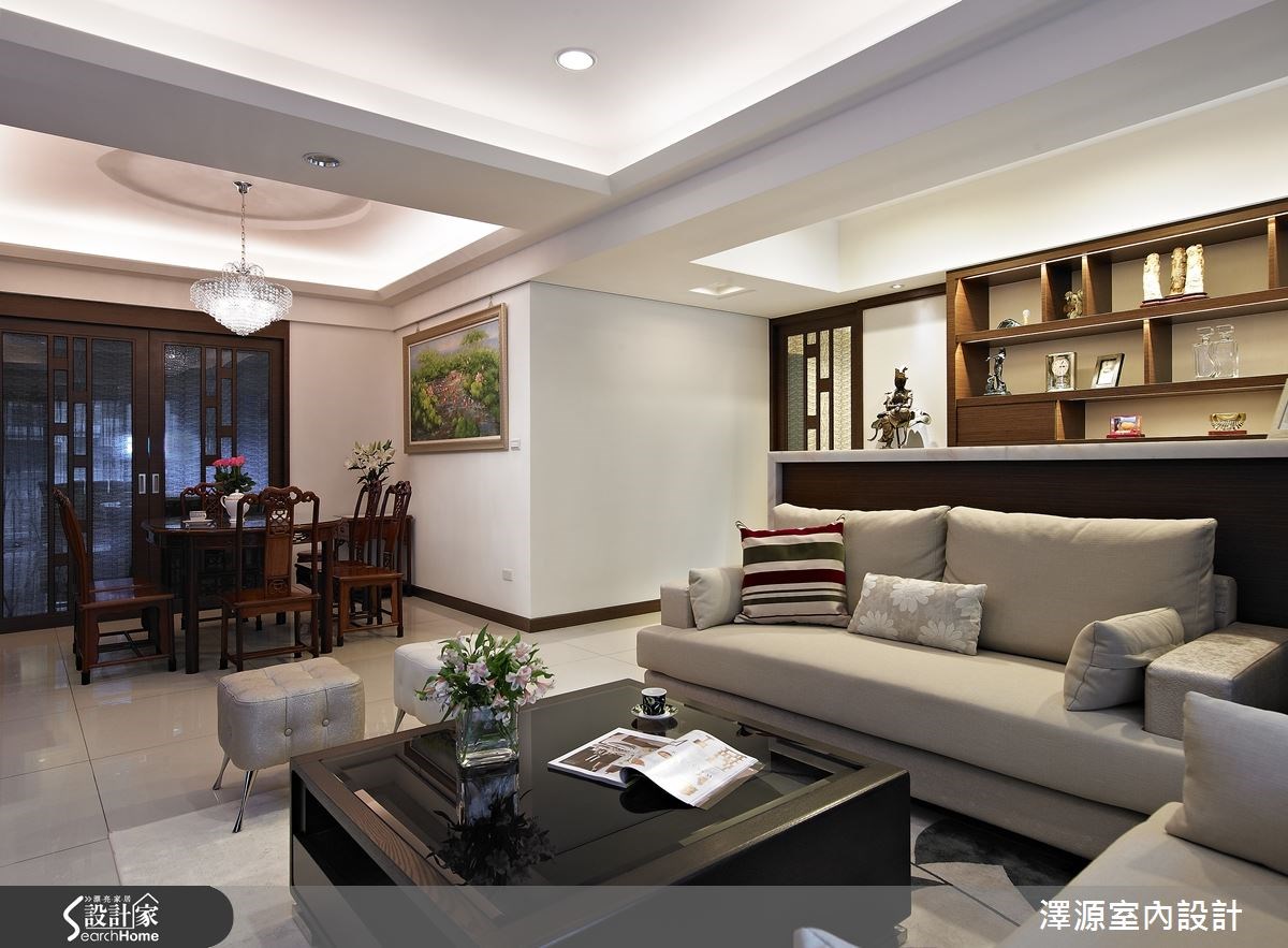 32坪新成屋(5年以下)＿混搭風客廳案例圖片＿澤源室內設計＿澤源_15之4