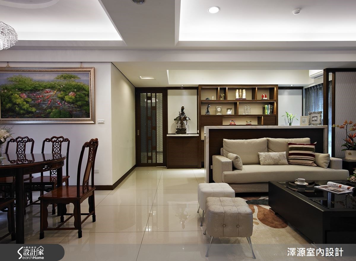 32坪新成屋(5年以下)＿混搭風客廳案例圖片＿澤源室內設計＿澤源_15之5