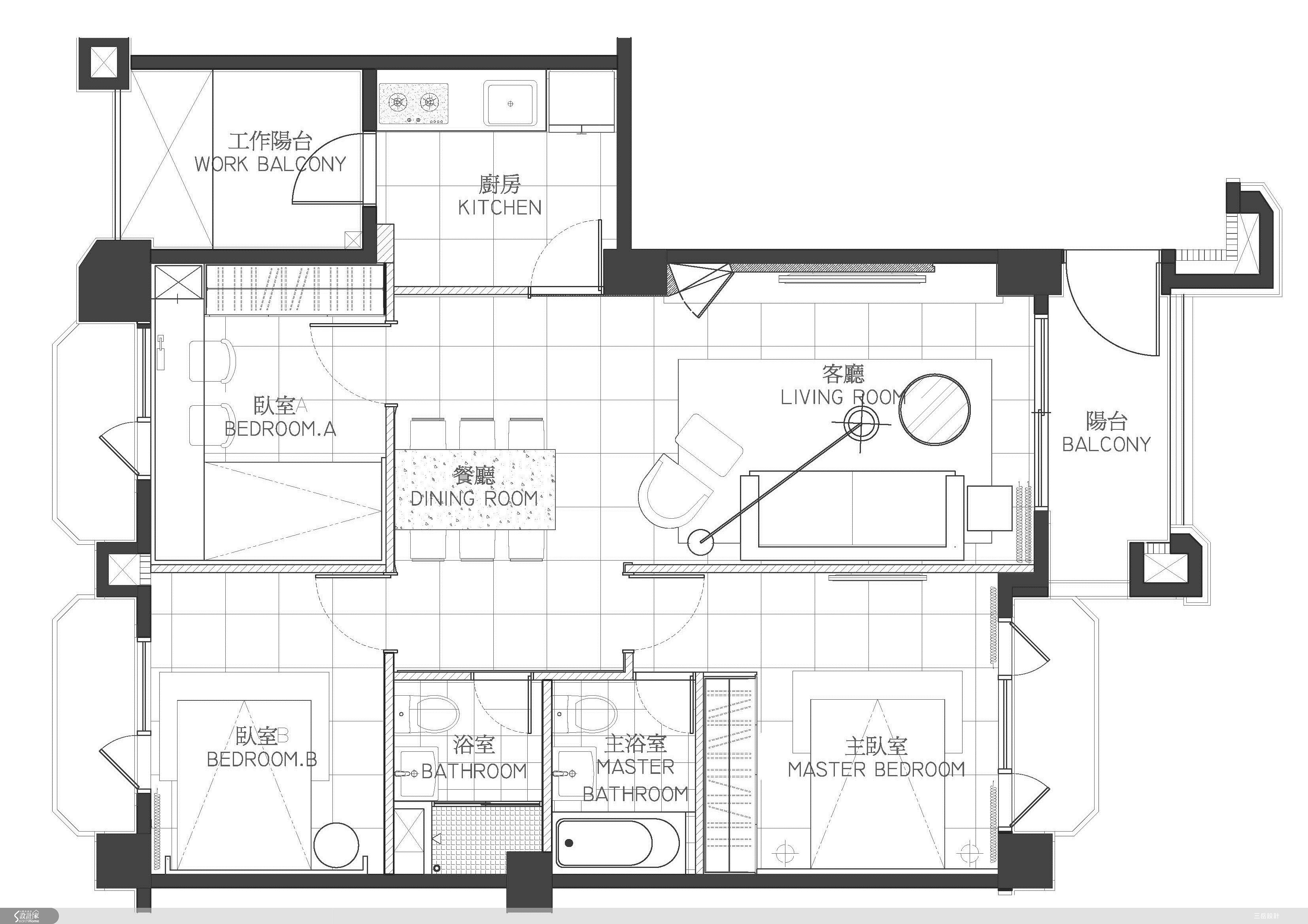 26坪新成屋(5年以下)＿奢華風案例圖片＿三岳設計＿三岳_07之7