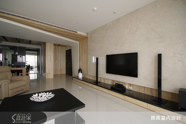 50坪預售屋＿現代風客廳案例圖片＿築青室內裝修有限公司＿築青_05之6