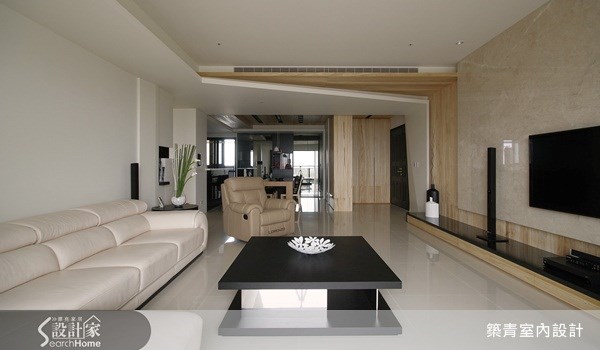 50坪預售屋＿現代風客廳案例圖片＿築青室內裝修有限公司＿築青_05之4