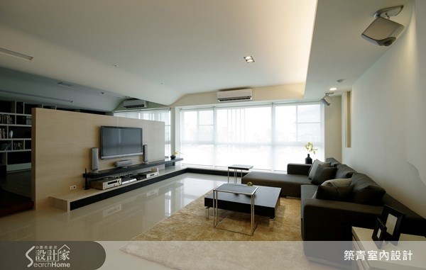 80坪新成屋(5年以下)＿現代風客廳案例圖片＿築青室內裝修有限公司＿築青_07之2