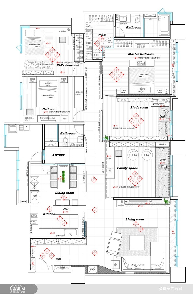 80坪新成屋(5年以下)＿現代風案例圖片＿築青室內裝修有限公司＿築青_07之16