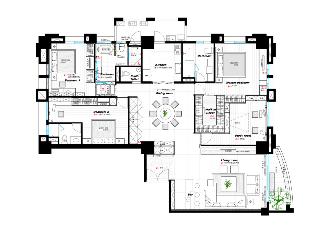 40坪預售屋＿現代風案例圖片＿築青室內裝修有限公司＿築青_15之18