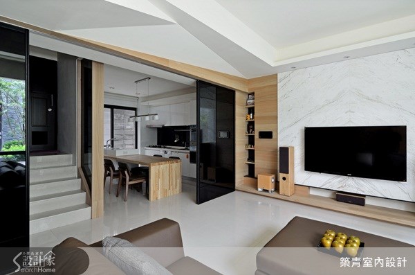 60坪預售屋＿現代風客廳案例圖片＿築青室內裝修有限公司＿築青_20之4