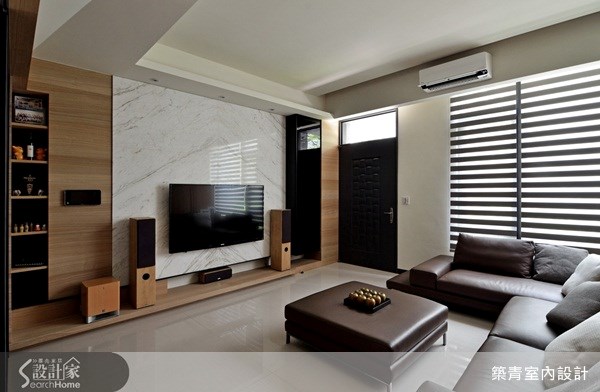 60坪預售屋＿現代風客廳案例圖片＿築青室內裝修有限公司＿築青_20之1