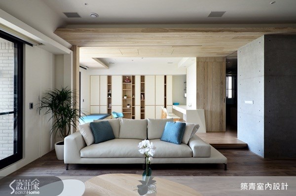 55坪預售屋＿北歐風客廳案例圖片＿築青室內裝修有限公司＿築青_21之12