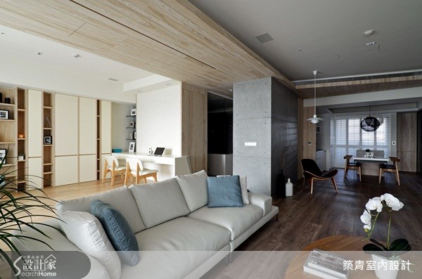 55坪預售屋＿北歐風客廳案例圖片＿築青室內裝修有限公司＿築青_21之11