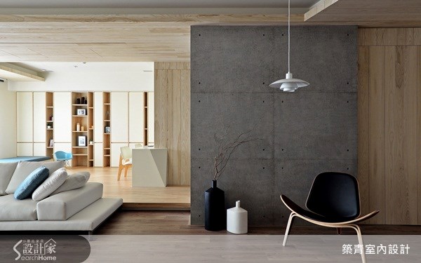 55坪預售屋＿北歐風客廳案例圖片＿築青室內裝修有限公司＿築青_21之13